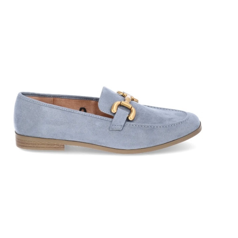 BLUE ULTRA SUEDE LOAFERS - Picture 2 of 5